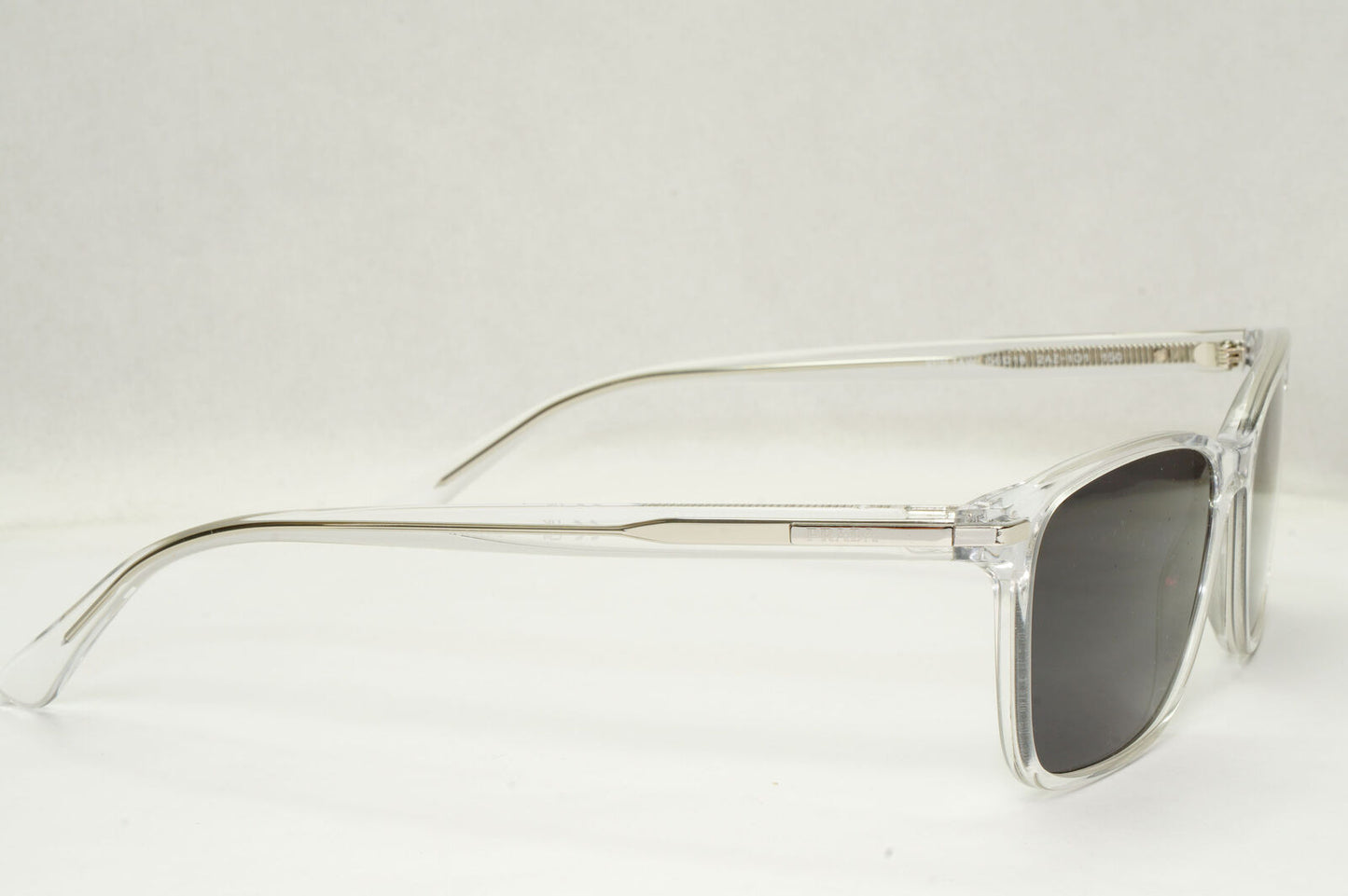 Prada Sunglasses Black Transparent Crystal Square PR14WV VPR 14W 2AZ-1O1 56mm
