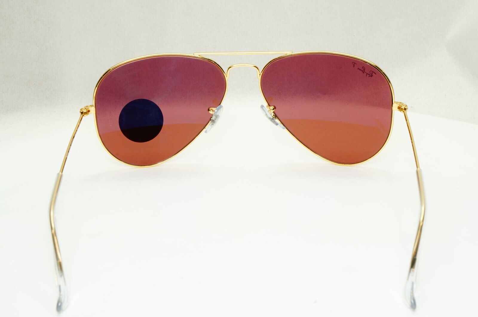 Ray-Ban Sunglasses Aviator Polarised Gold Dull Rose Purple RB 3025 9196/AF 50mm