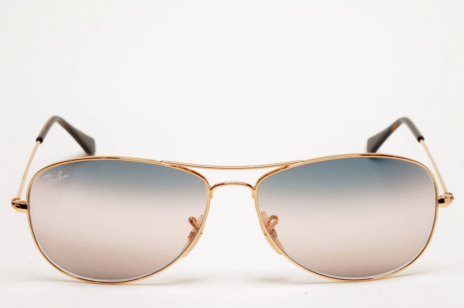 Ray-Ban Sunglasses Cockpit Gold Arista Gradient Pilot RB 3362 001/GE 59mm
