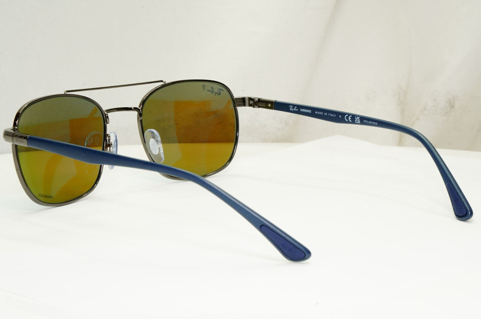 Ray-Ban Sunglasses Polarised Blue Chromance Gunmetal RB 3670-CH 004/4L 54mm