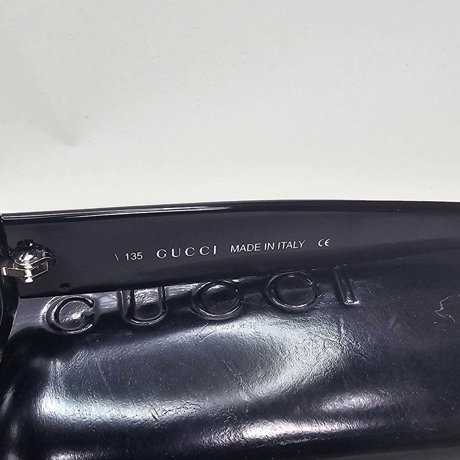 Gucci Sunglasses 1997 Vintage Oval Black Grey GG 2419/N/S 9HH 51mm 120824