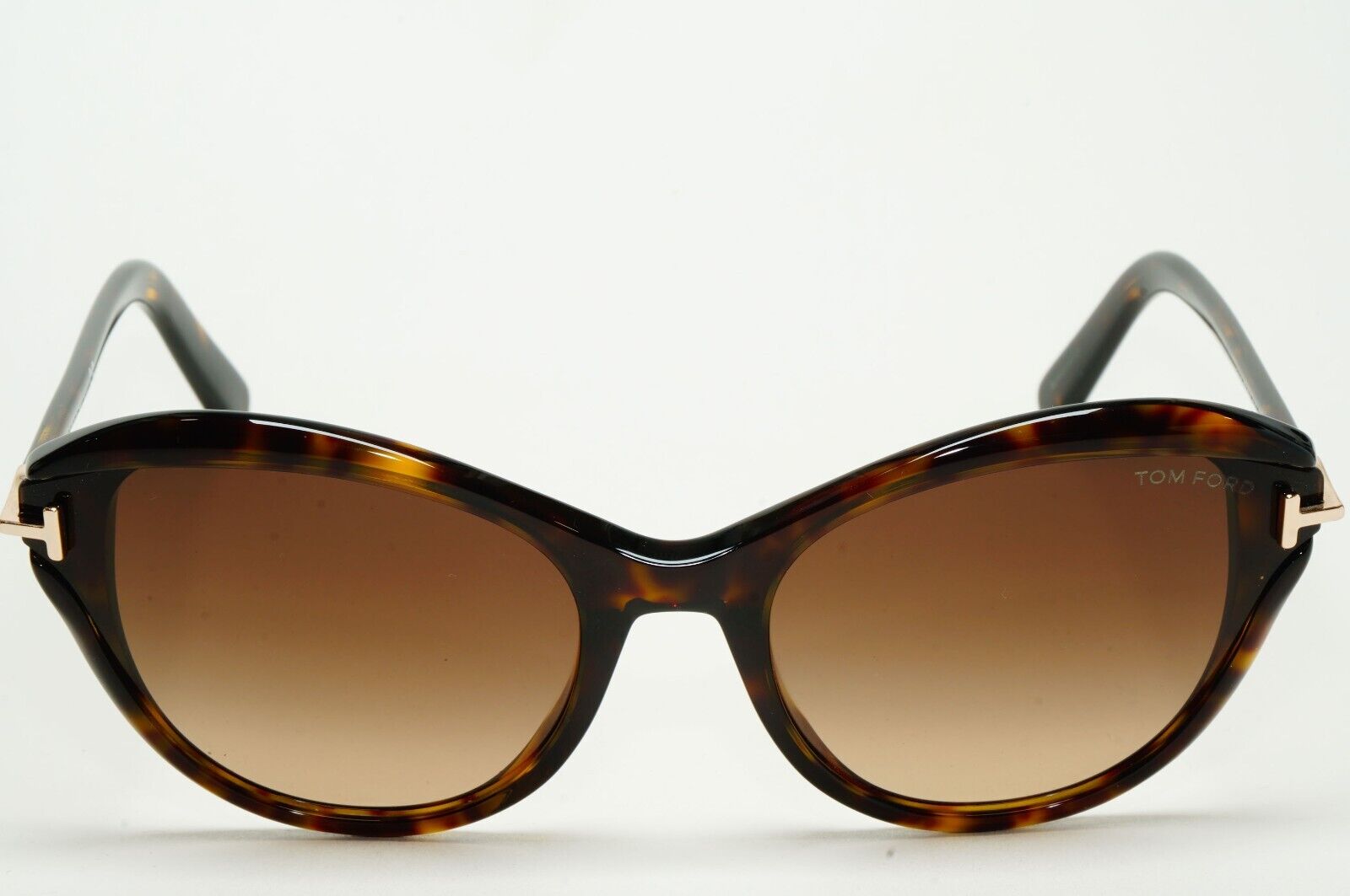 Tom Ford Sunglasses Leigh Brown Tortoiseshell Gradient Cat Eye FT0850 TF 850 52F