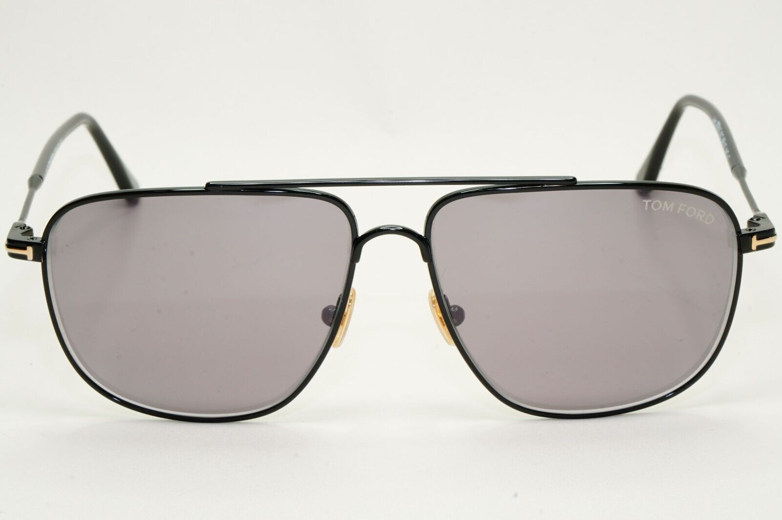 Tom Ford Sunglasses Len Black Grey Mirror Pilot Navigator FT0815 TF 815 01C 58mm