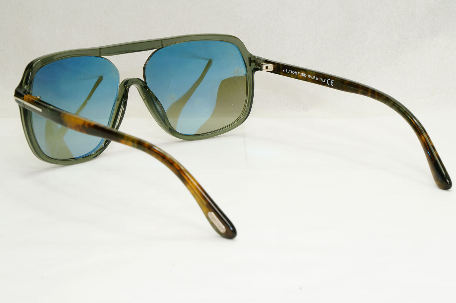 Tom Ford Sunglasses Robert Square Green Gradient Brown FT0442 TF 442  96B 070224