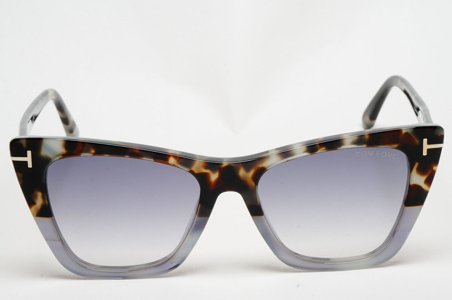 Tom Ford Sunglasses Poppy-02 Brown Grey Gradient Cat Eye FT0846 TF 846 55B