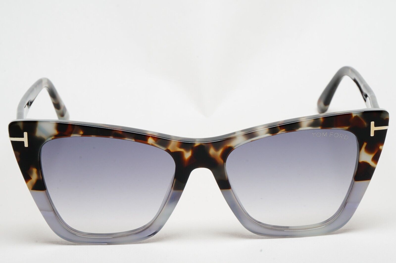 Tom Ford Sunglasses Poppy-02 Brown Grey Gradient Cat Eye FT0846 TF 846 55B
