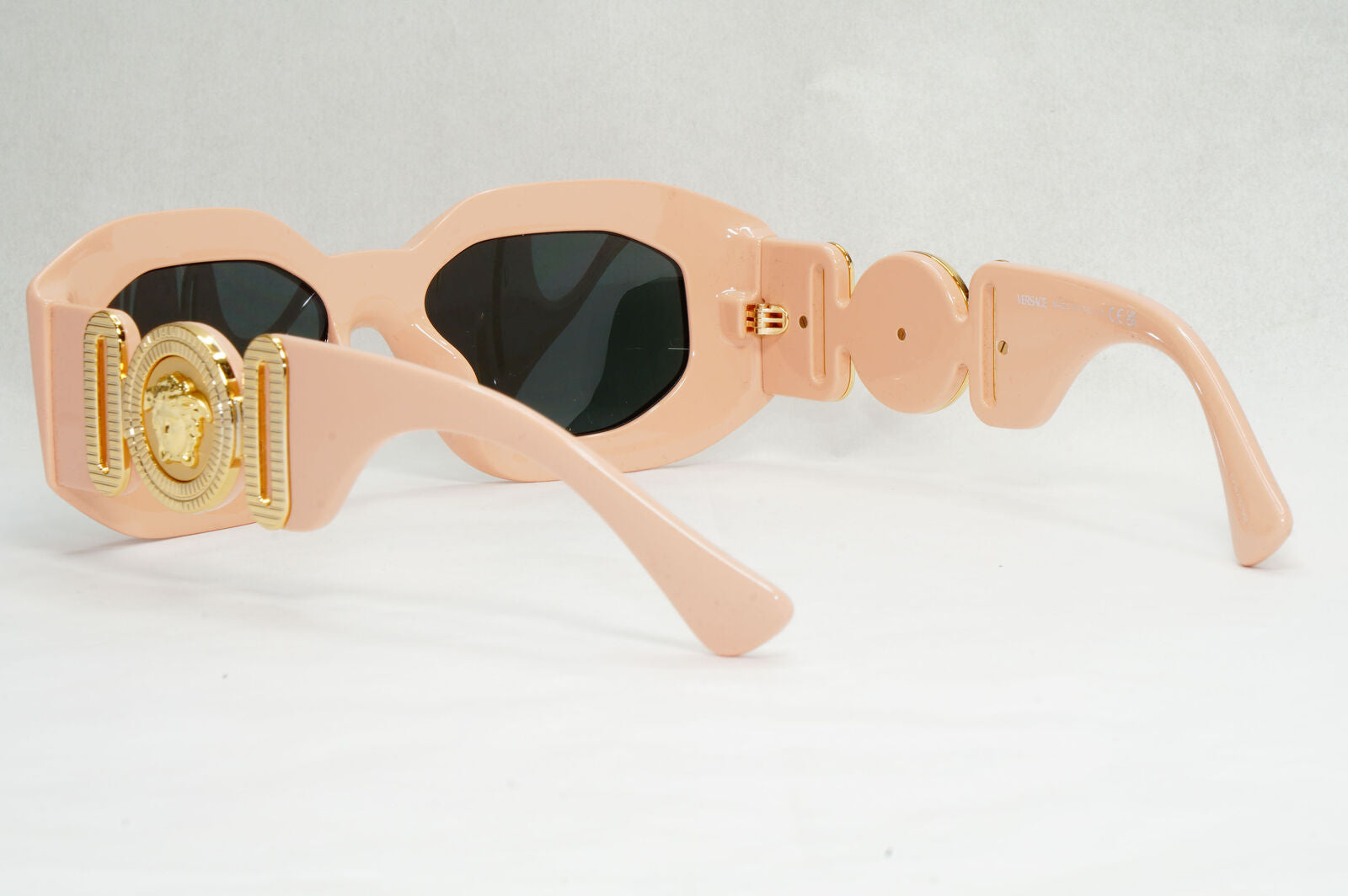 Versace Sunglasses Pink Gold Large Biggie Medusa Thick Frame MOD 4425-U 5363/87