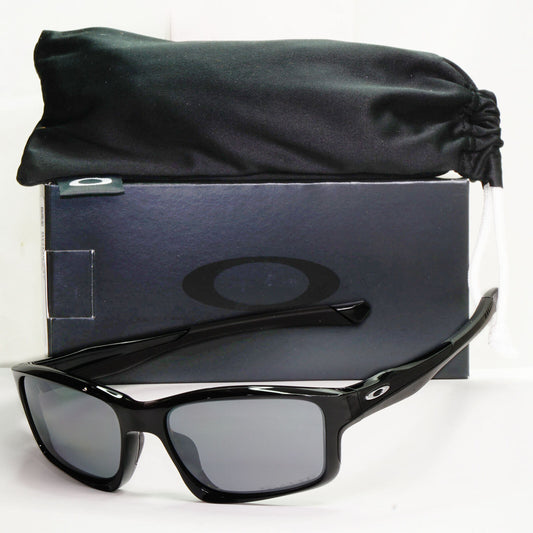 Oakley Chainlink Polarised Sunglasses Black Iridium Silver Mirror OO 9247 09