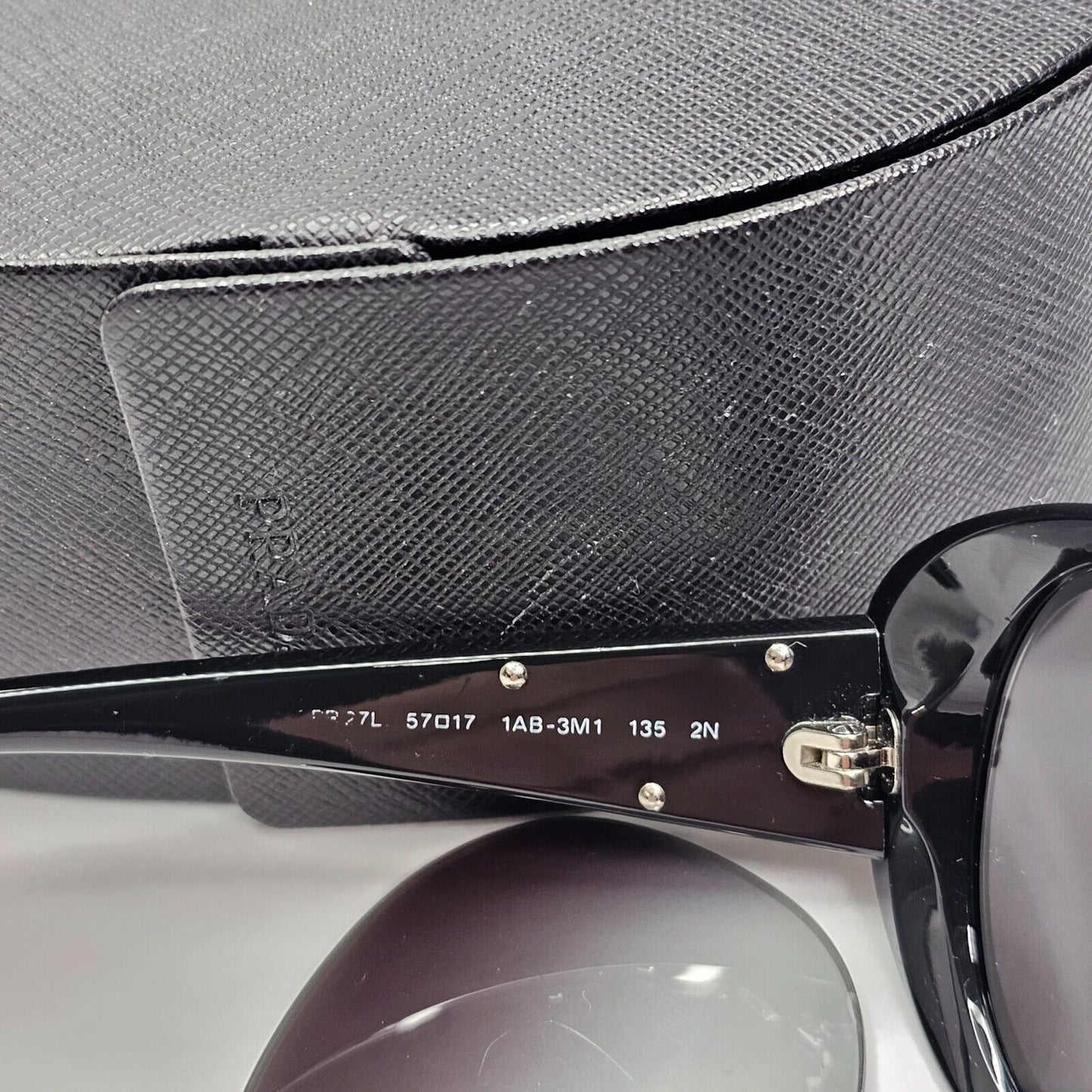 Prada Sunglasses 2010 Triangle Logo Black PR27LS SPR 27L 1AB-3M1 111223