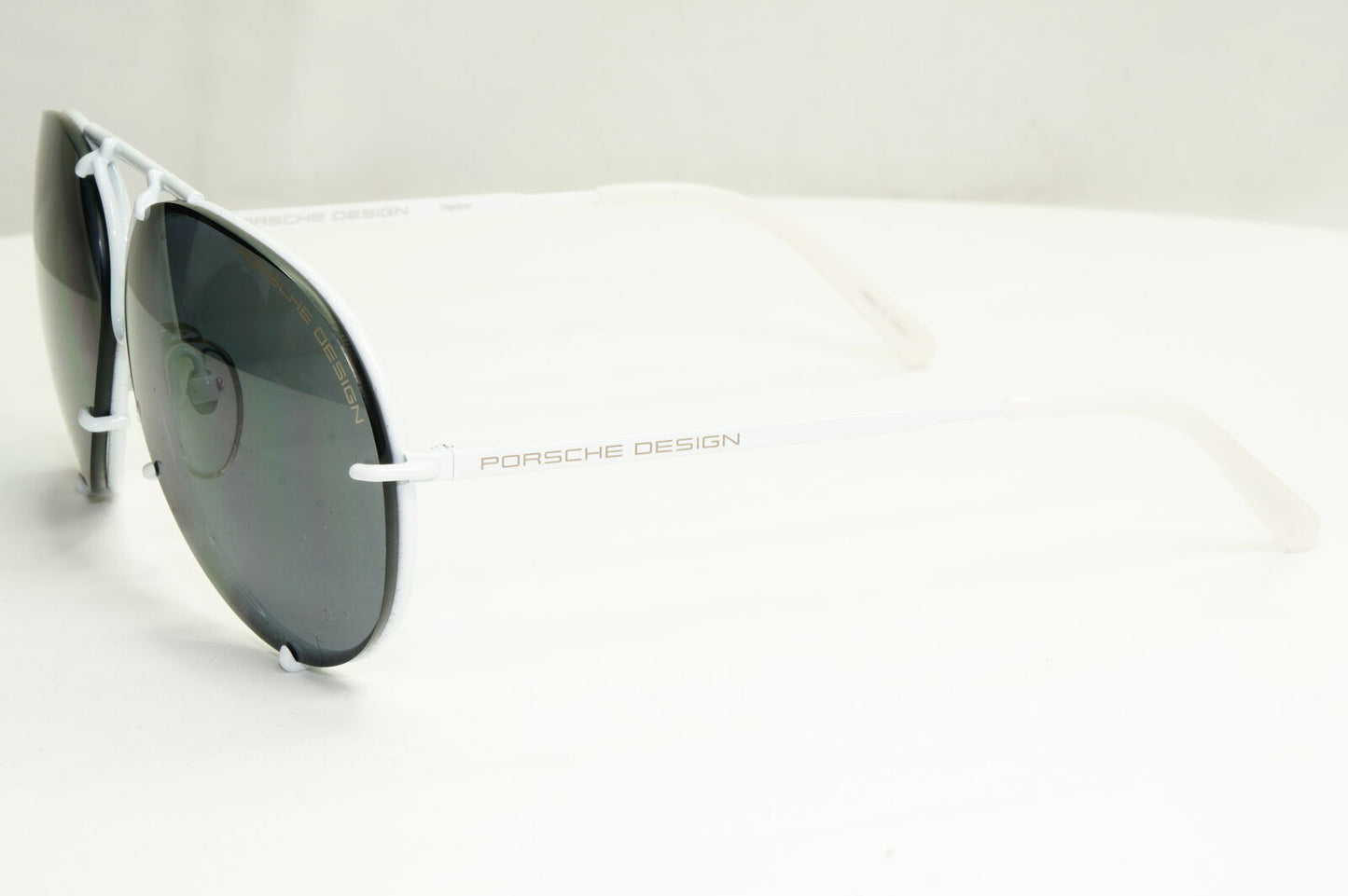 Porsche Design Titanium Japan Sunglasses Pilot White P8478 P 60mm Small Unisex