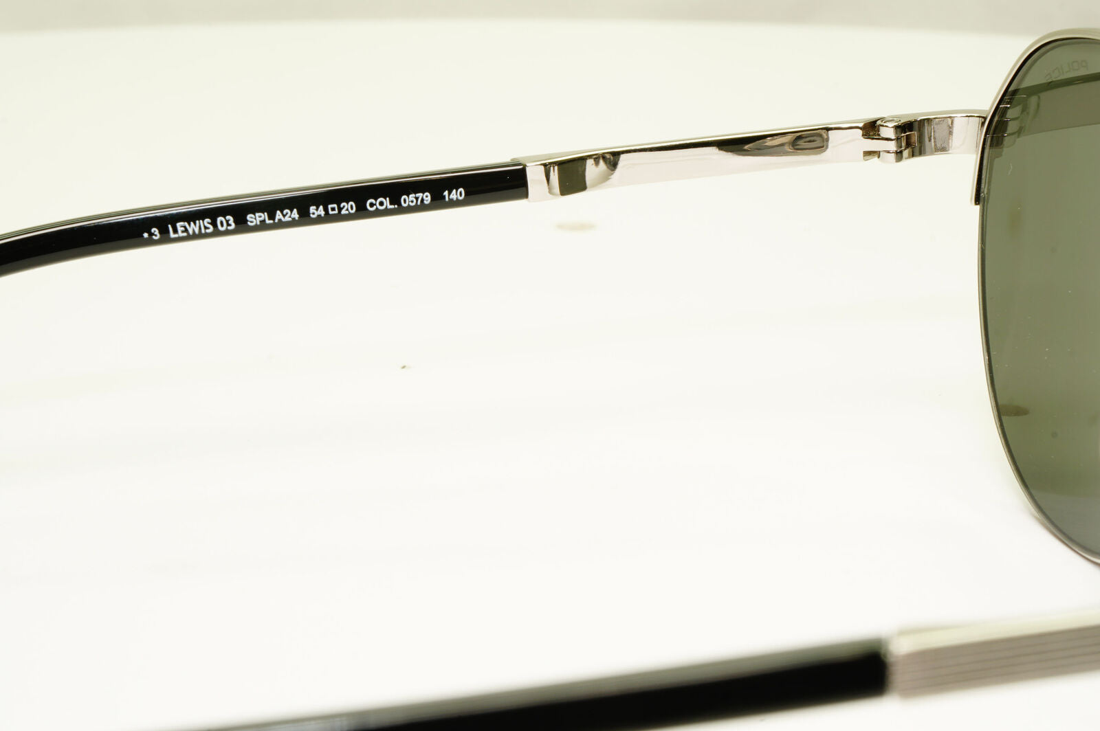Police Lewis Hamilton F1 Sunglasses Silver Black Green Round 03 SPL A24 COL 0579