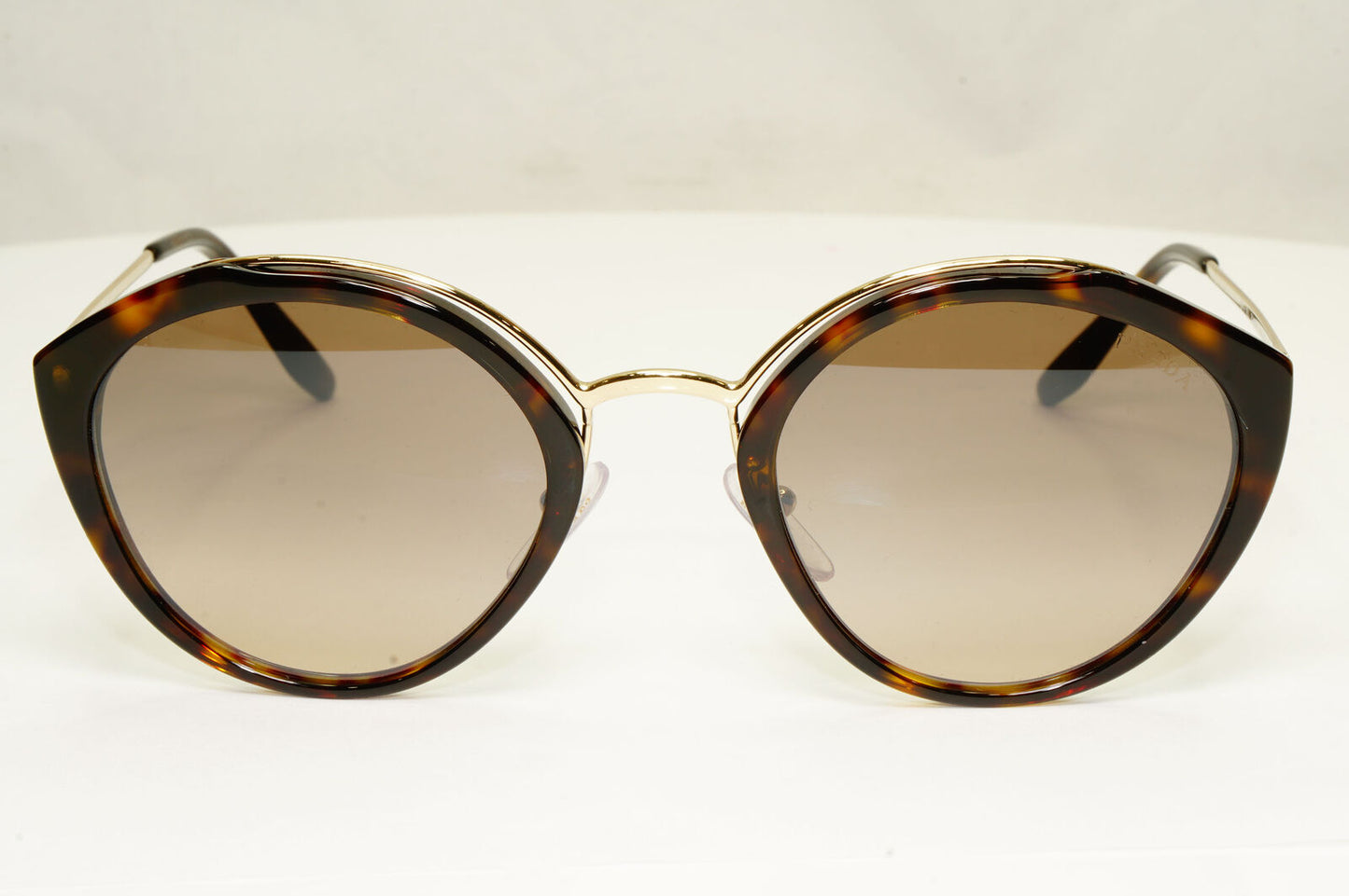 Prada Womens Gold Brown Cinema Collection Havana Sunglasses SPR 18U 2AU-4P0