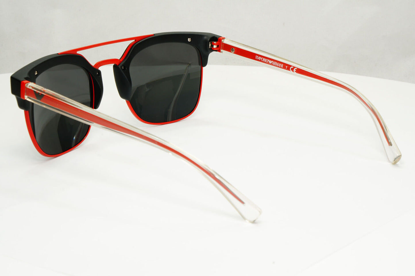 Emporio Armani Sunglasses Red Black Square Mens EA 4093 5042/87 141122