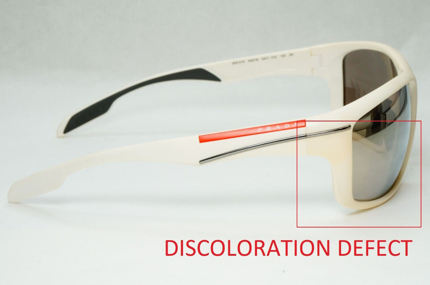 Prada Sunglasses 2012 White Grey Mirrored Silver PS01NS SPS 01N NAV-1C0
