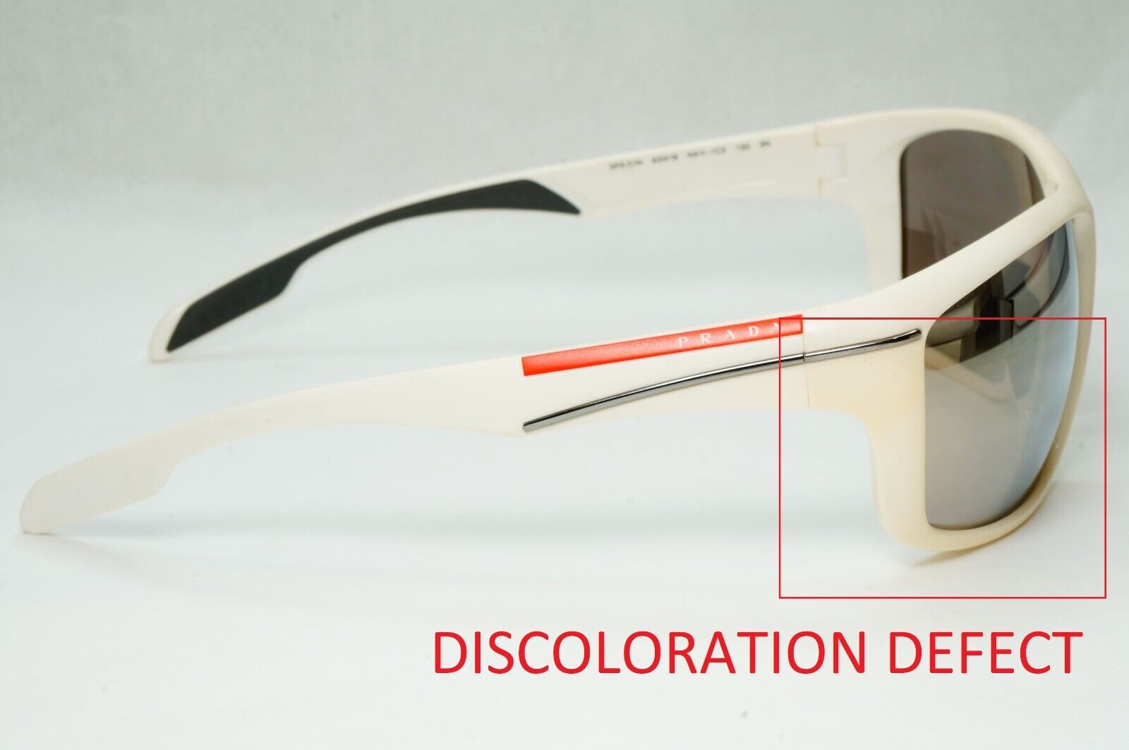 Prada Sunglasses 2012 White Grey Mirrored Silver PS01NS SPS 01N NAV-1C0