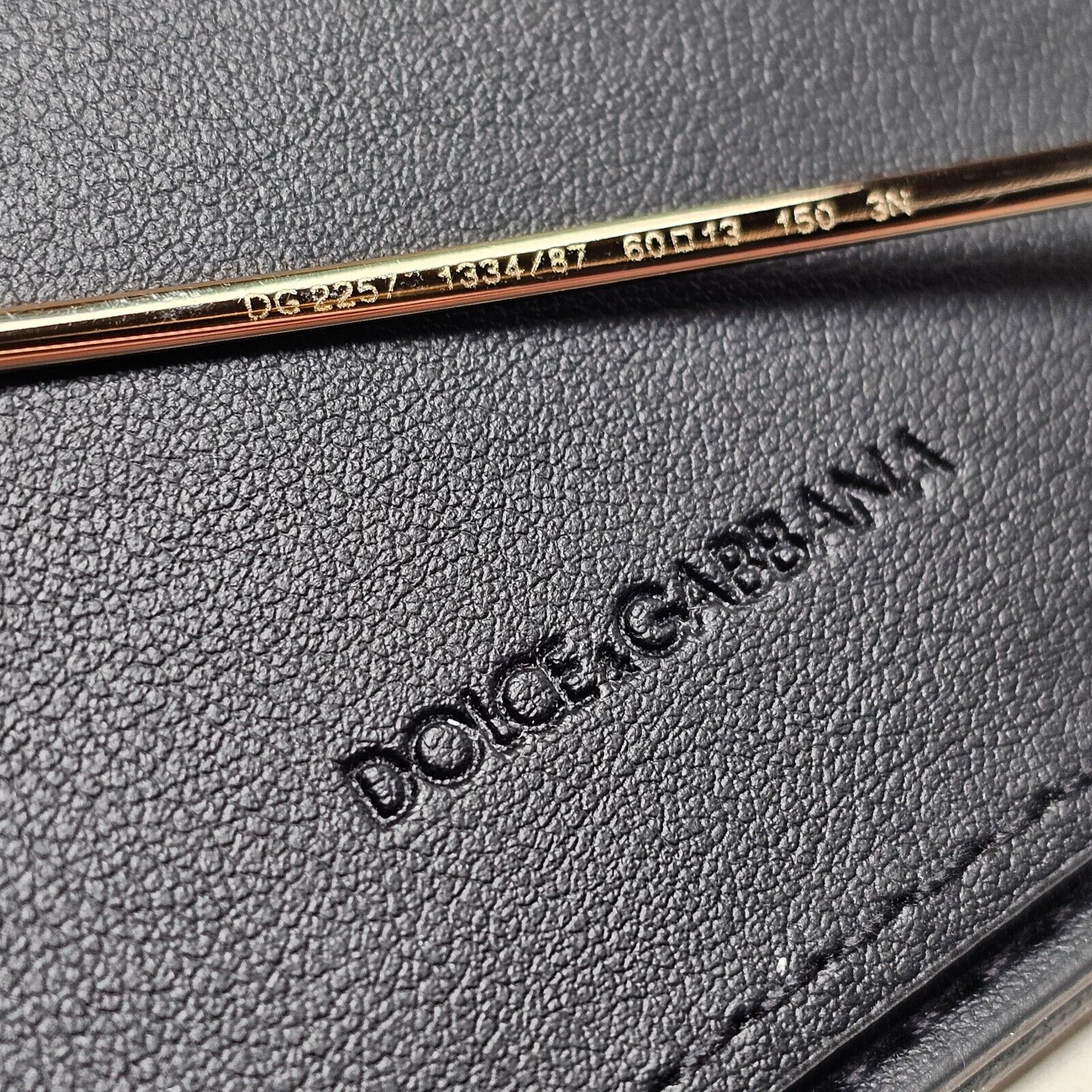 Dolce & Gabbana Sunglasses Pilot Gold Black Metal Navigator DG 2257 1334/87