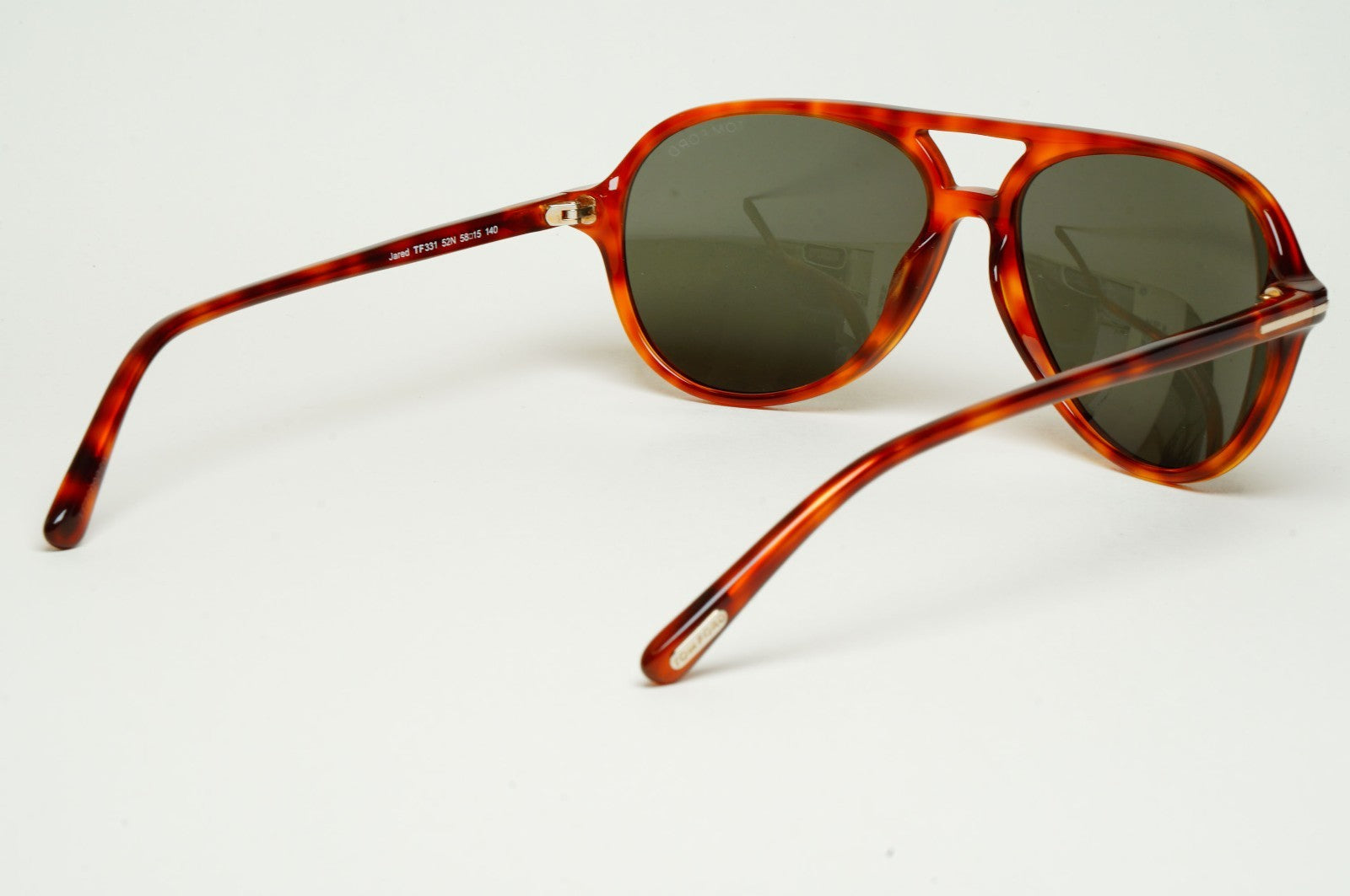 Tom Ford Sunglasses Jared Brown Tortoise Green Pilot FT0331 TF 331 52N 58mm