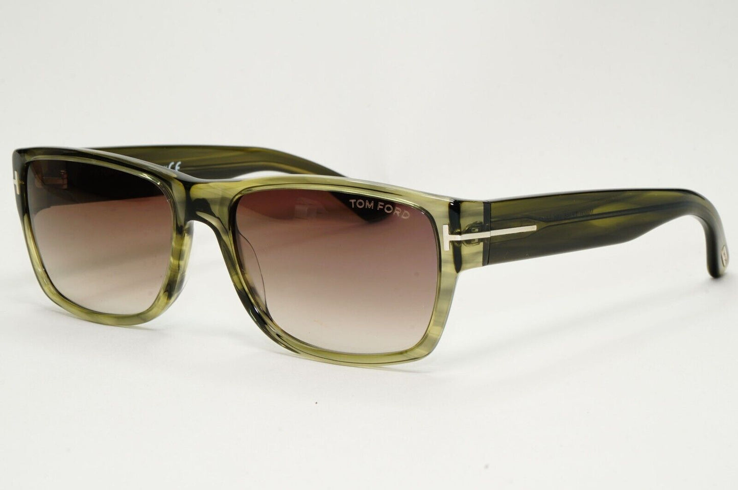 Tom Ford Sunglasses Mason Green Transparent Brown Grad FT0445 TF 445 95K 56mm