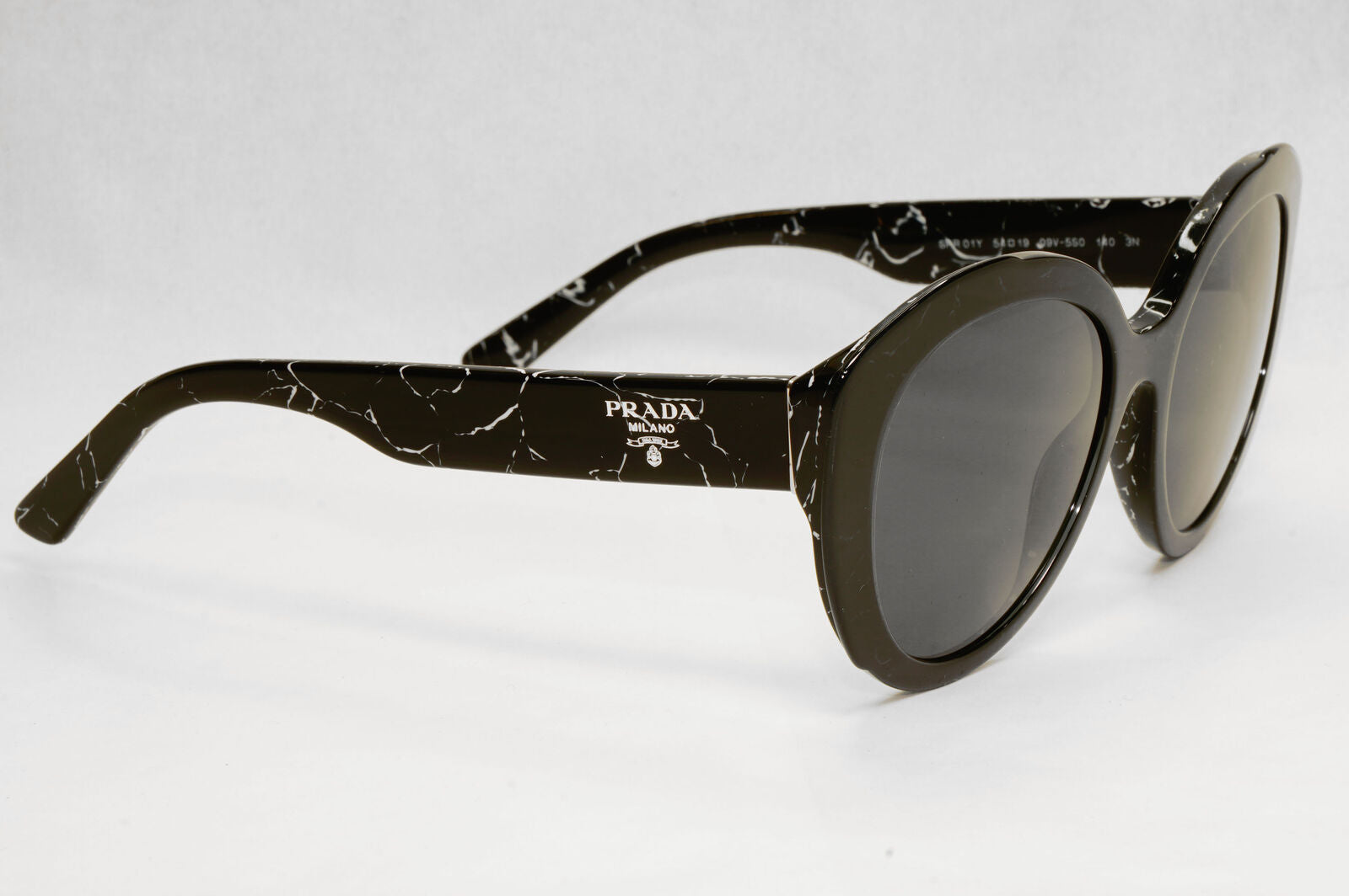 Prada Sunglasses Black Marble Lightning Grey PR01YS SPR 01Y 09V-5S0 270124
