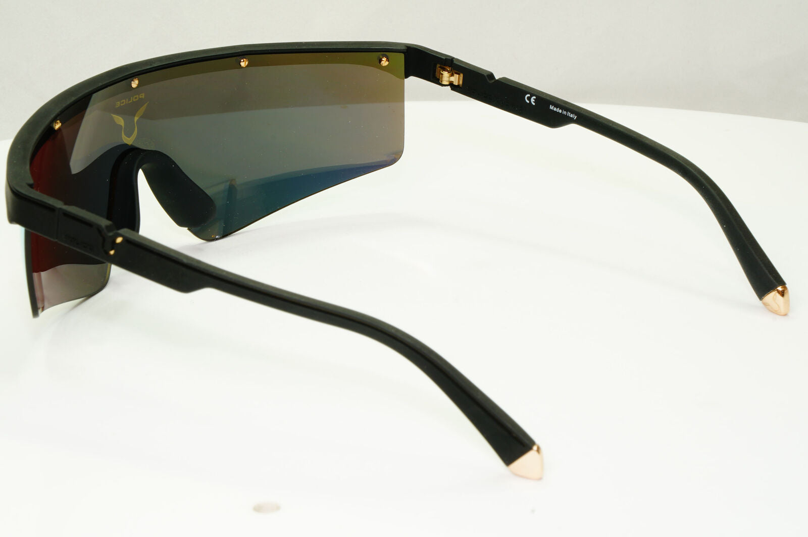 Police Lewis Hamilton F1 Sunglasses Gold Yellow Mirror Shield SPL A28 COL 6AAG