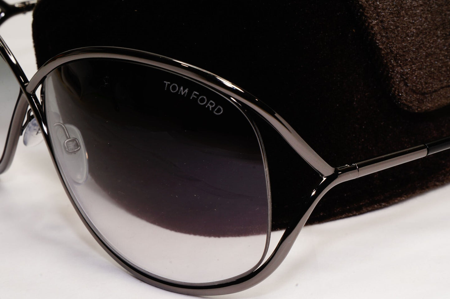 Tom Ford Sunglasses Miranda Gunmetal Gradient Grey Metal FT0130 TF 130 08B