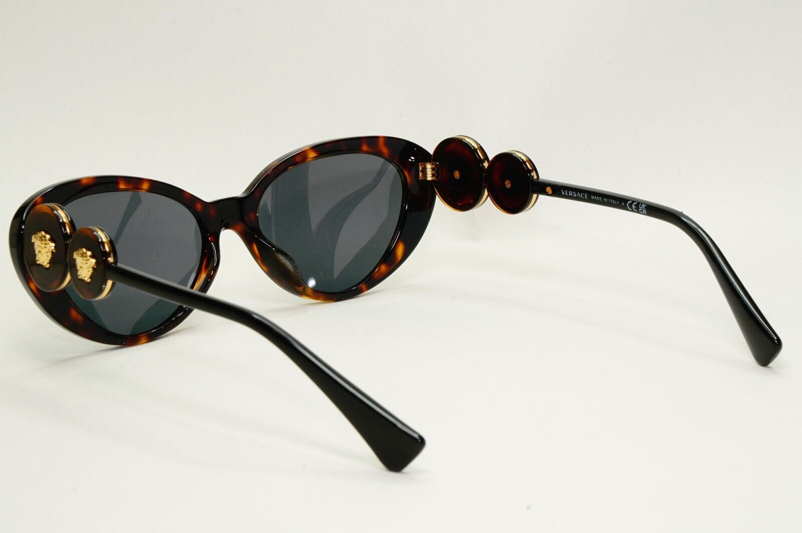 Versace Sunglasses Cat Eye Medusa Havana Brown Grey MOD VE 4433-U 108/87 54mm