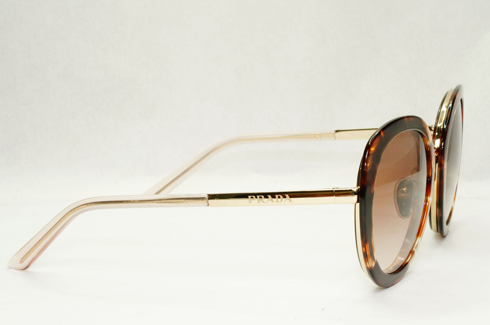 Prada Sunglasses Brown Caramel Gradient Gold Square PR54YS SPR 54Y 04Y-0A6 54mm