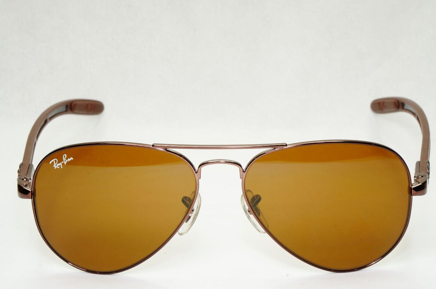 Ray-Ban Sunglasses Carbon Fibre 2013 Pilot Aviator Brown RB 8307 014 55mm