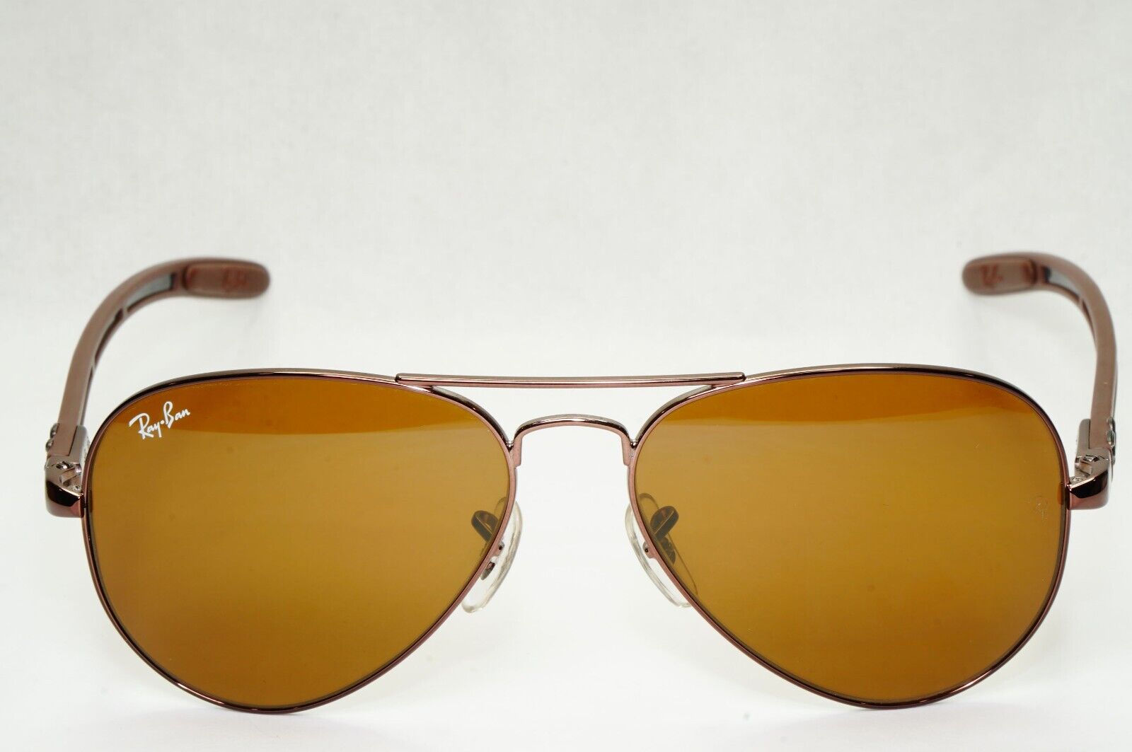 Ray-Ban Sunglasses Carbon Fibre 2013 Pilot Aviator Brown RB 8307 014 55mm
