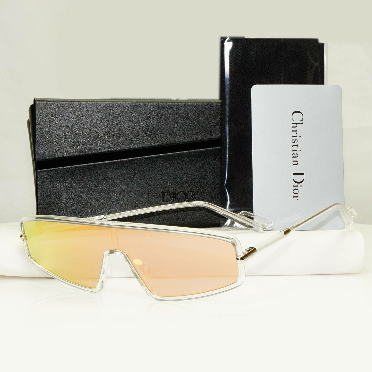 Authentic Dior Homme Mens Sunglasses Rose Gold Mirror Visor Shield Mercure 9000J