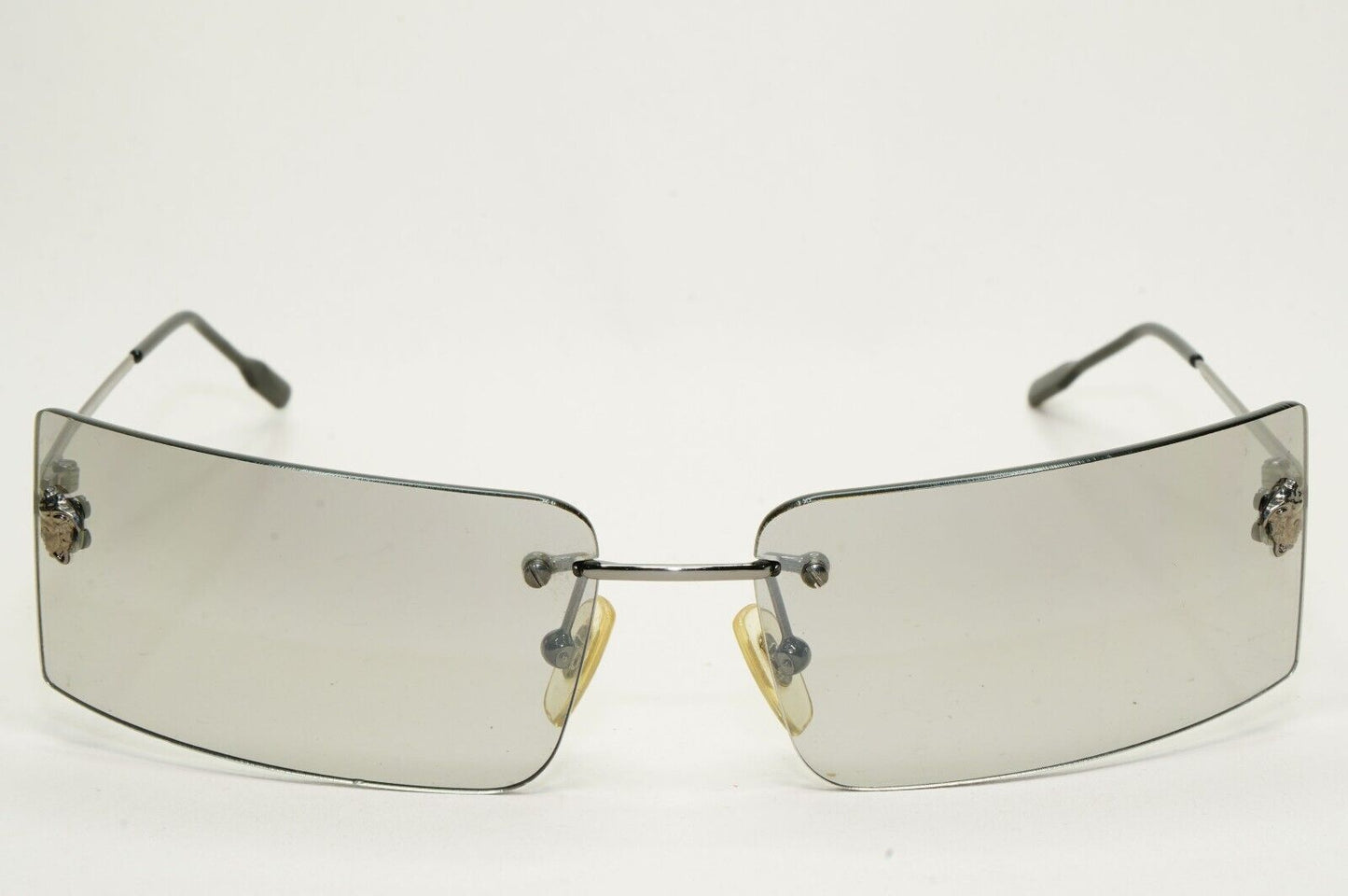 Versace Sunglasses 2002 Vintage Rimless Gunmetal Grey MOD N35 89M/264 270924
