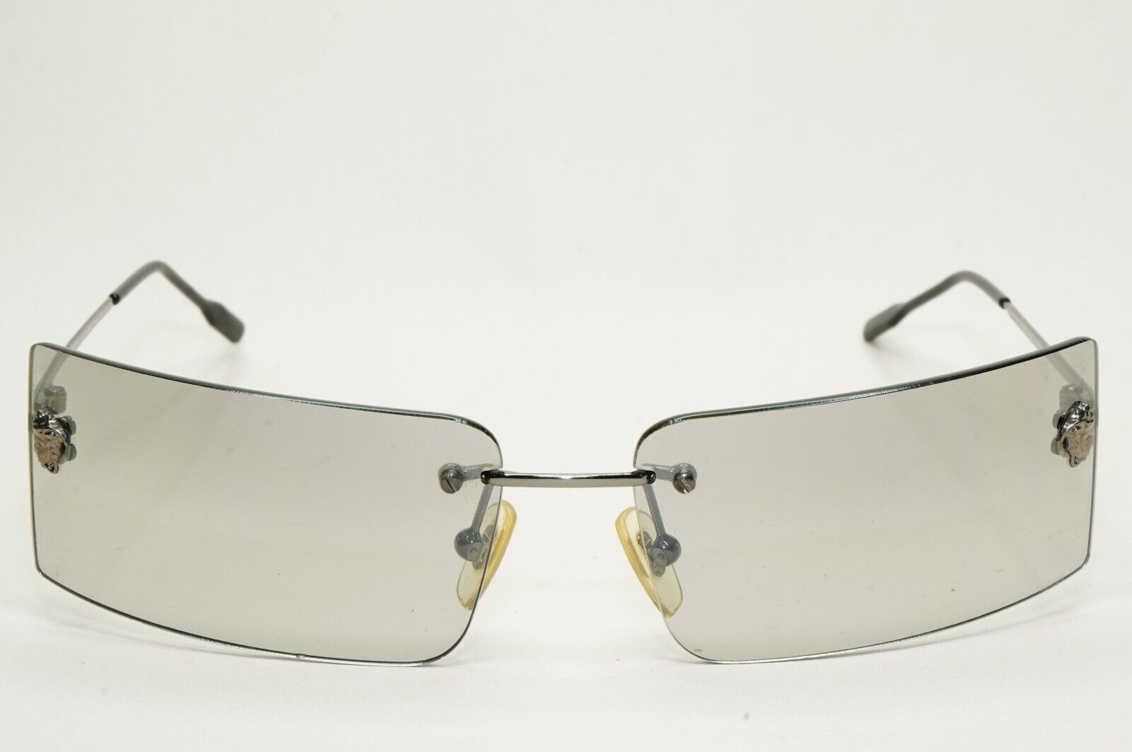 Versace Sunglasses 2002 Vintage Rimless Gunmetal Grey MOD N35 89M/264 270924