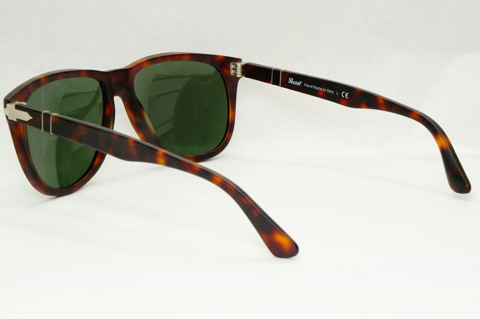 Persol Sunglasses 2014 Brown Tortoiseshell Green Square 3103-S 9001/31 56mm