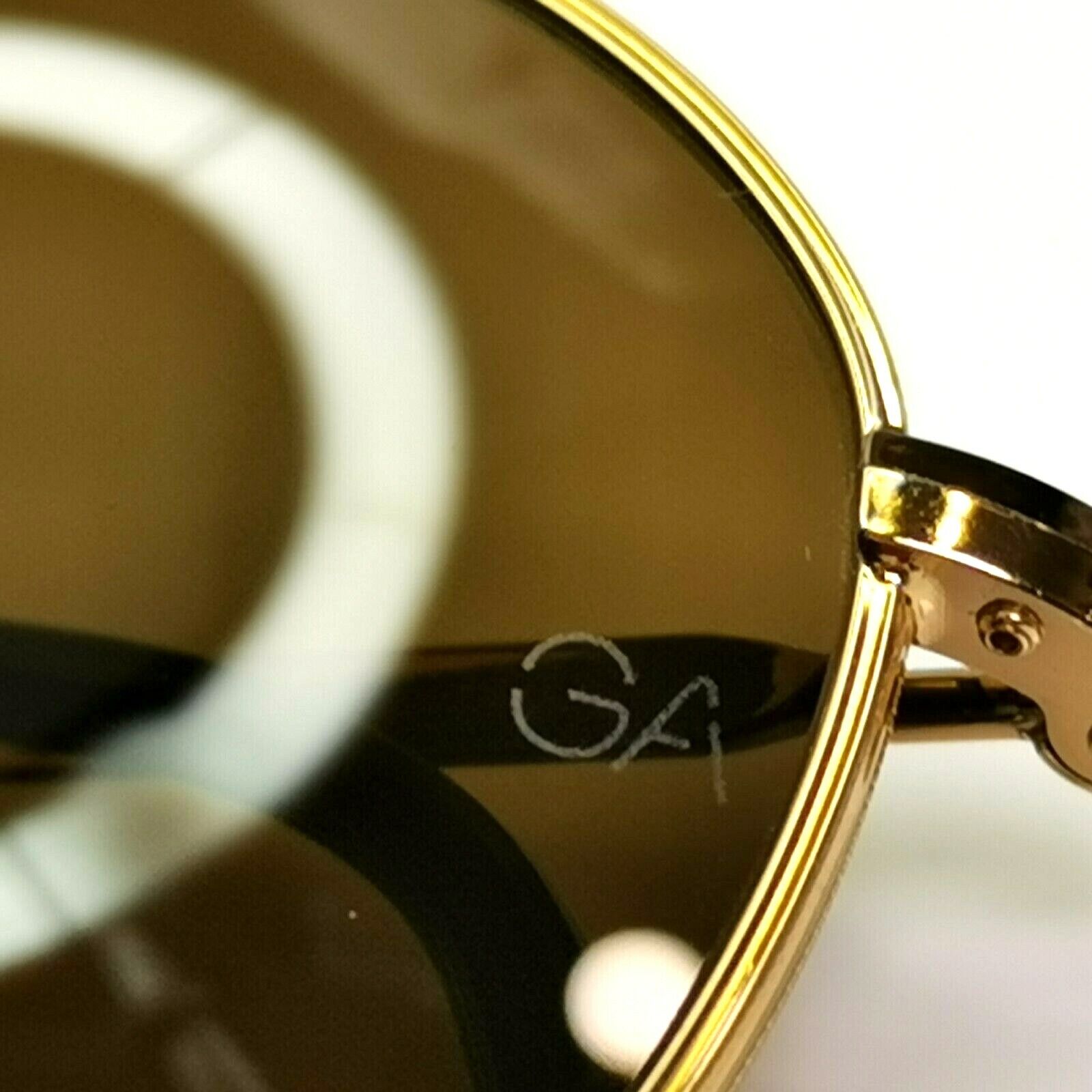 Authentic Giorgio Armani 1997 Vintage Sunglasses Gold Round Men Women 652 927