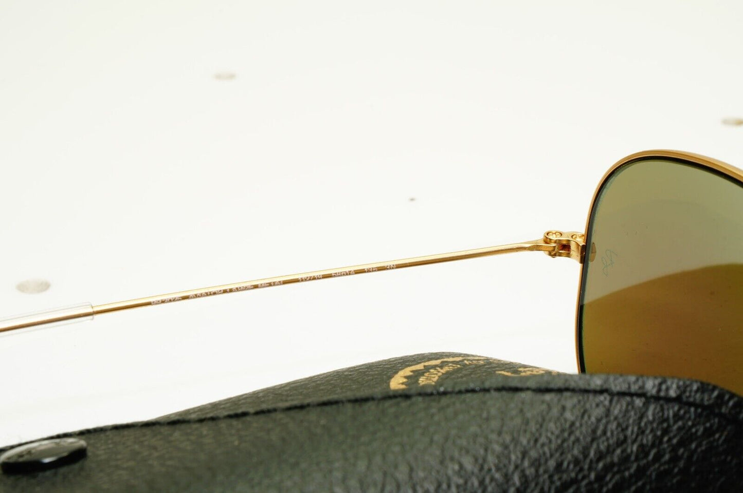 Ray-Ban Sunglasses Aviator Green Mirror Matte Gold Flash RB 3025 112/19 58mm