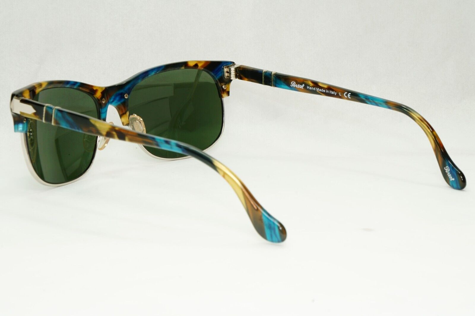 Persol Sunglasses 2012 Brown Blue Tortoise Greeen Square 3034-S 973/31 56mm