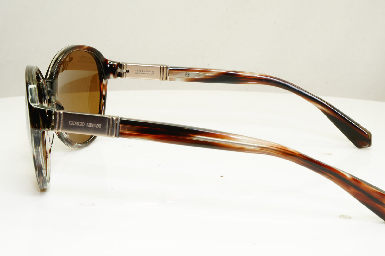 Giorgio Armani Round Brown Tortoise Sunglasses Womens AR 8006 5036/13 30087