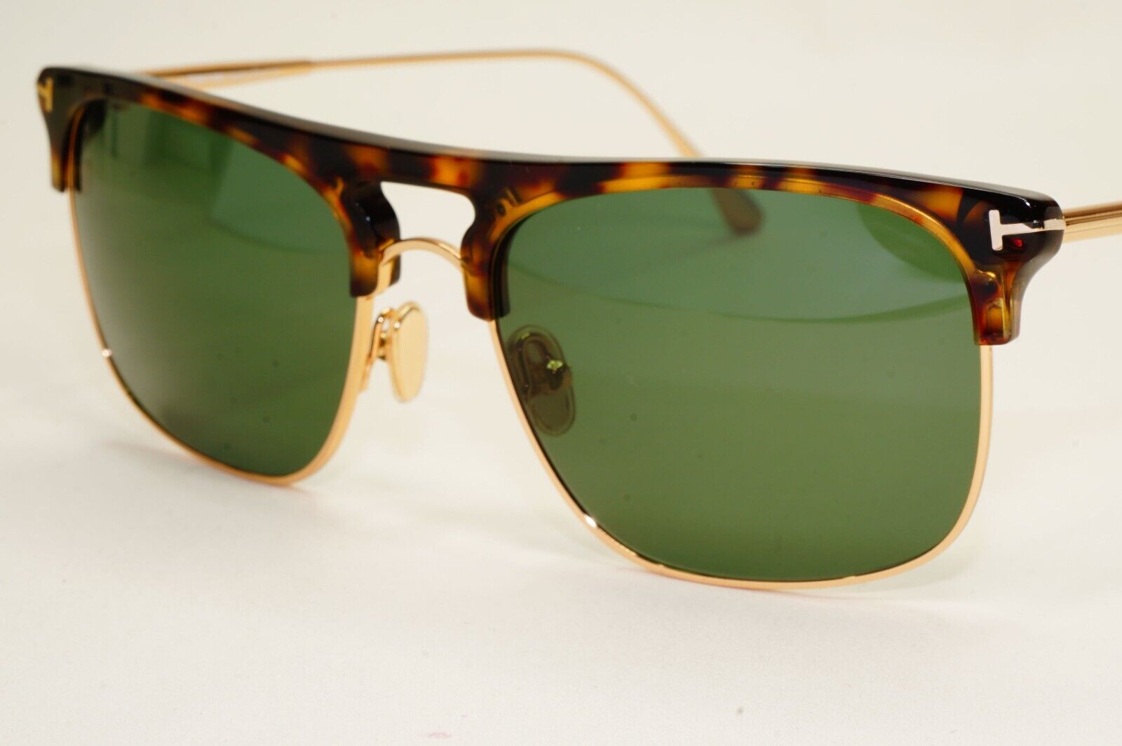 Tom Ford Sunglasses Brown Tortoise Gold Green Square FT0830 TF830 Lee 52E 210924