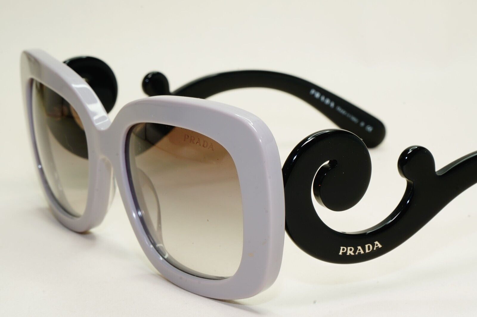 Prada Sunglasses Swirl Baroque Square Lilac Black PR27OS SPR 27O QE0-0A7 250924