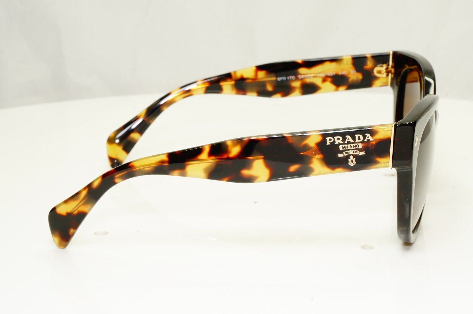 Prada Sunglasses  Brown Tortoise Shell Square Large SPR 17O Swing 2AU-6S1 [A]
