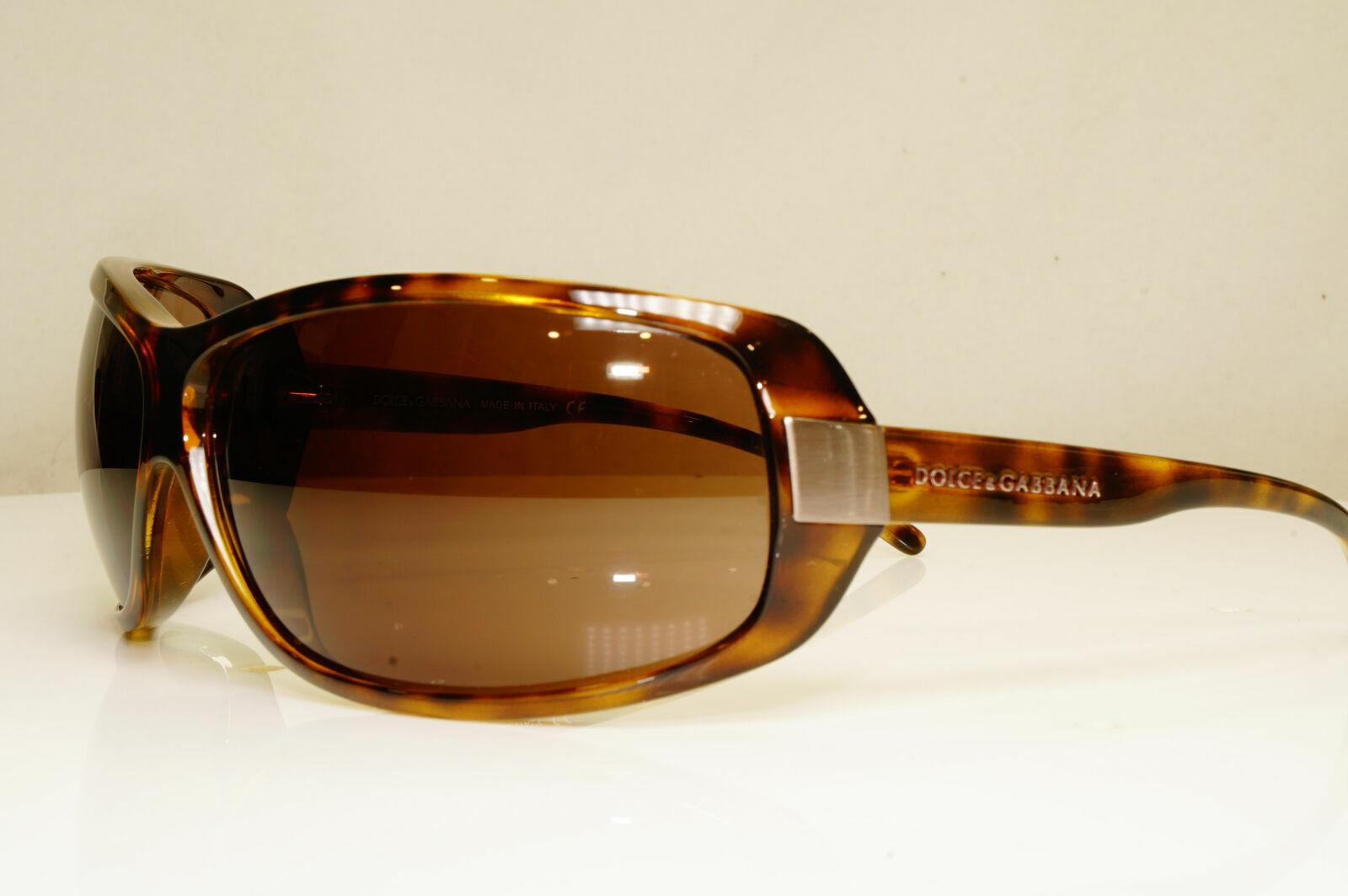 Dolce & Gabbana Brown Wrap Large Sunglasses Havana Womens D&G 6019 502/73 29231