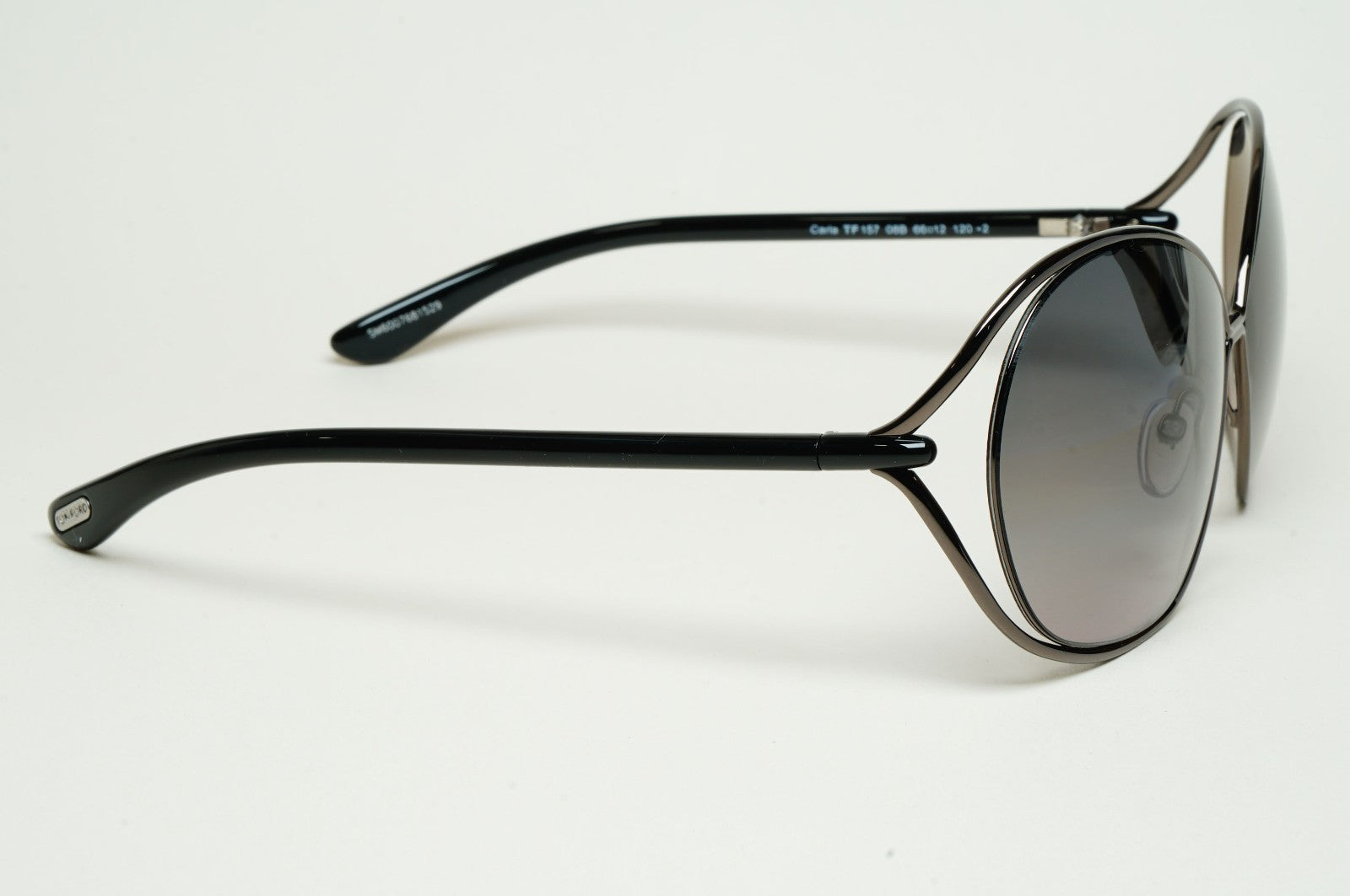Tom Ford Sunglasses Carla Gunmetal Black Grey Gradient FT0157 TF 157 08B
