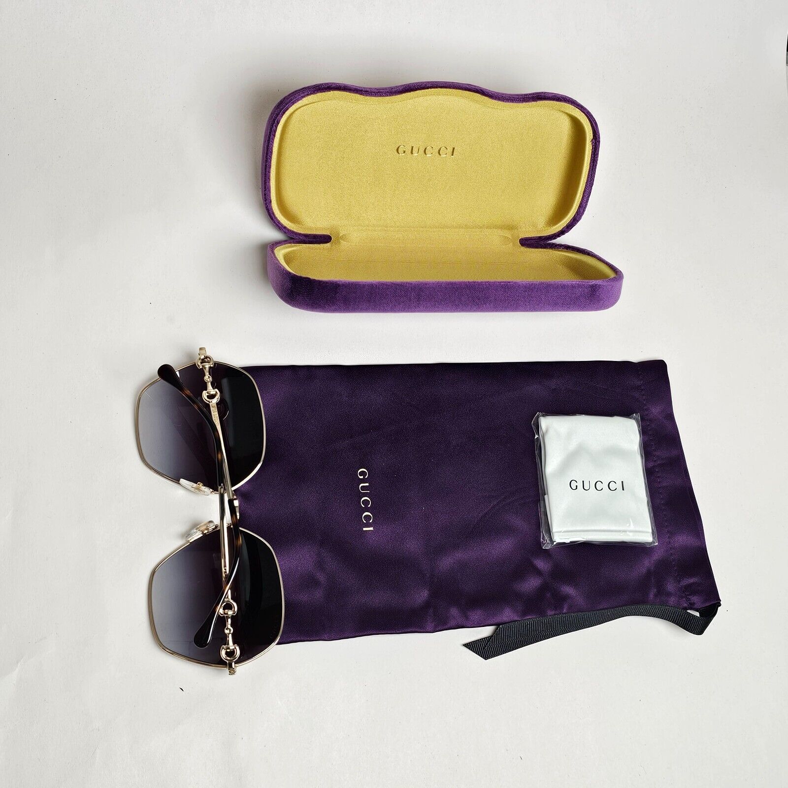 Gucci Sunglasses 2023 Hexagon Oversized Gold Grey Gradient GG1335S 001 170125