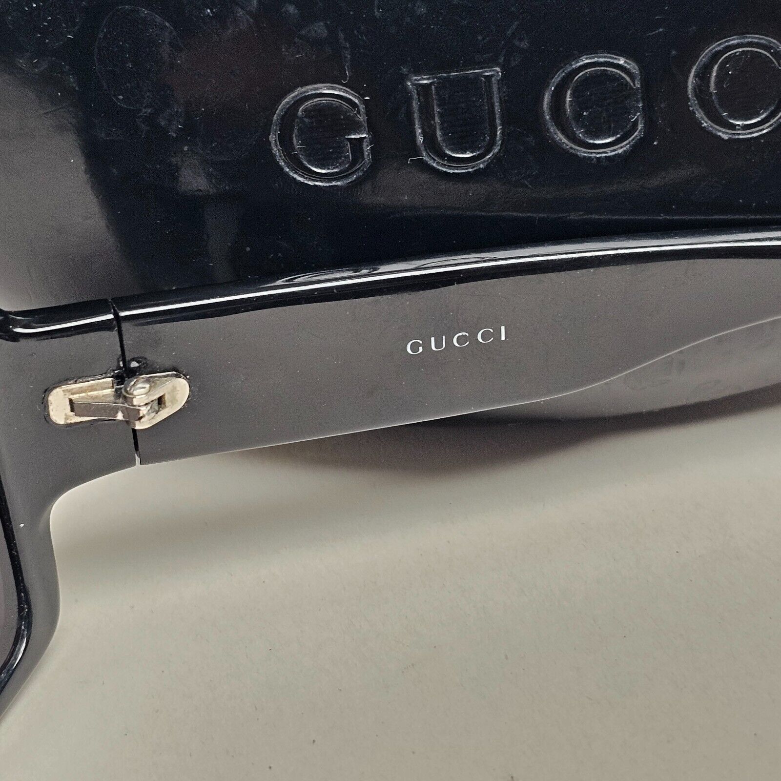 Gucci Sunglasses 2004 Vintage Black Wrap Square Retro GG 2563/S Z8P 60mm 180125