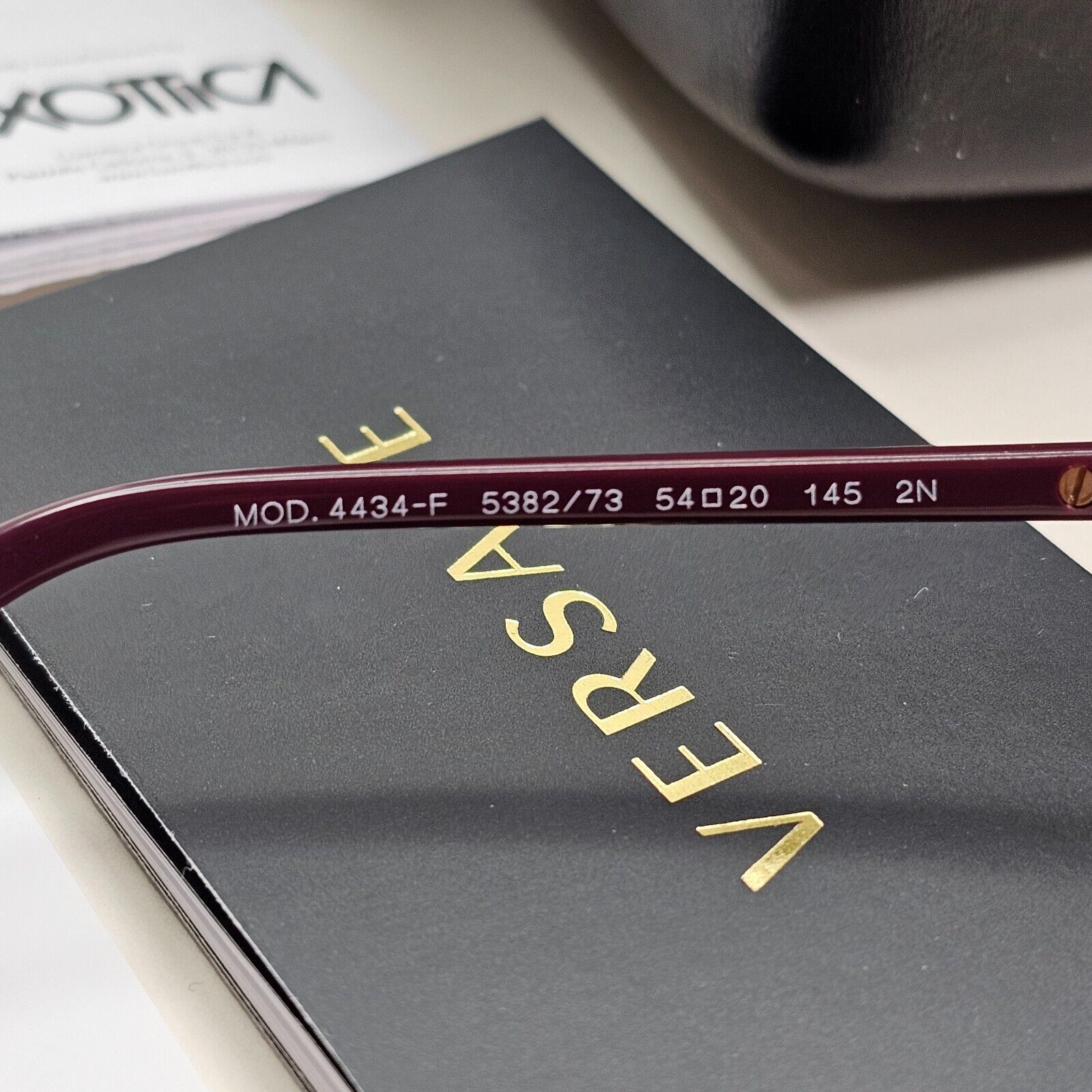 Versace Sunglasses Bordeaux Red Brown Gold Square Medusa MOD VE 4434-F 5382/73