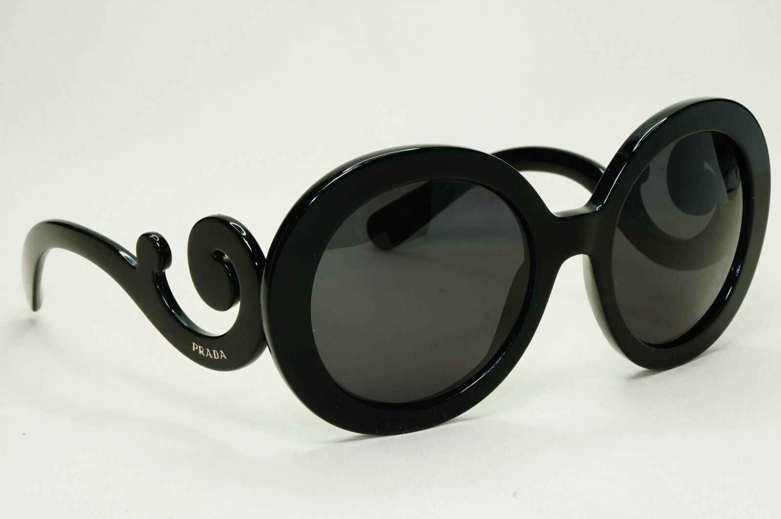 Prada Sunglasses Swirl Baroque Round Black PR27NS SPR 27N 1AB-3M1 250924