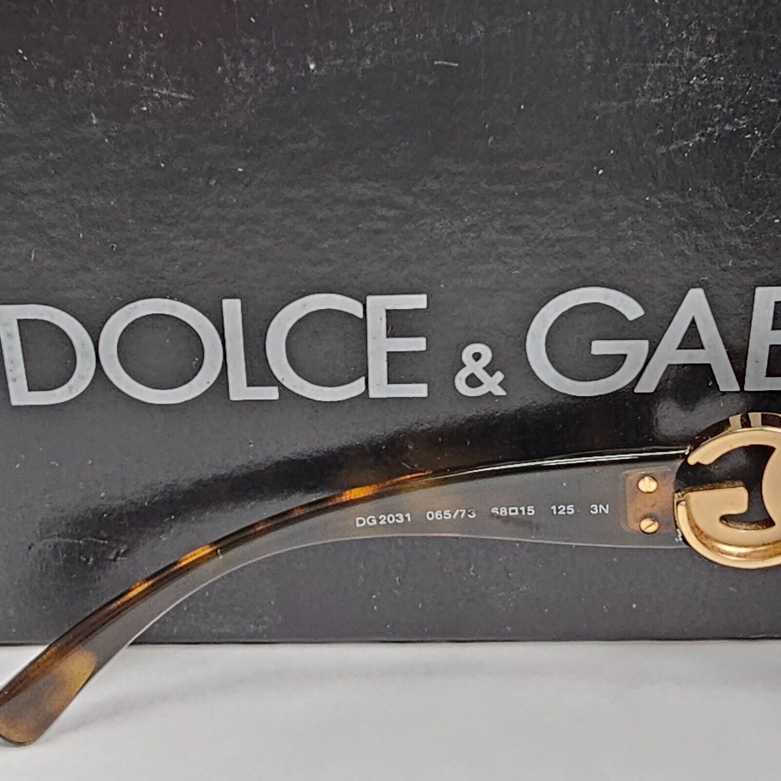 Dolce & Gabbana Sunglasses Vintage Gold Brown Square Metal DG 2031 065/73 270324