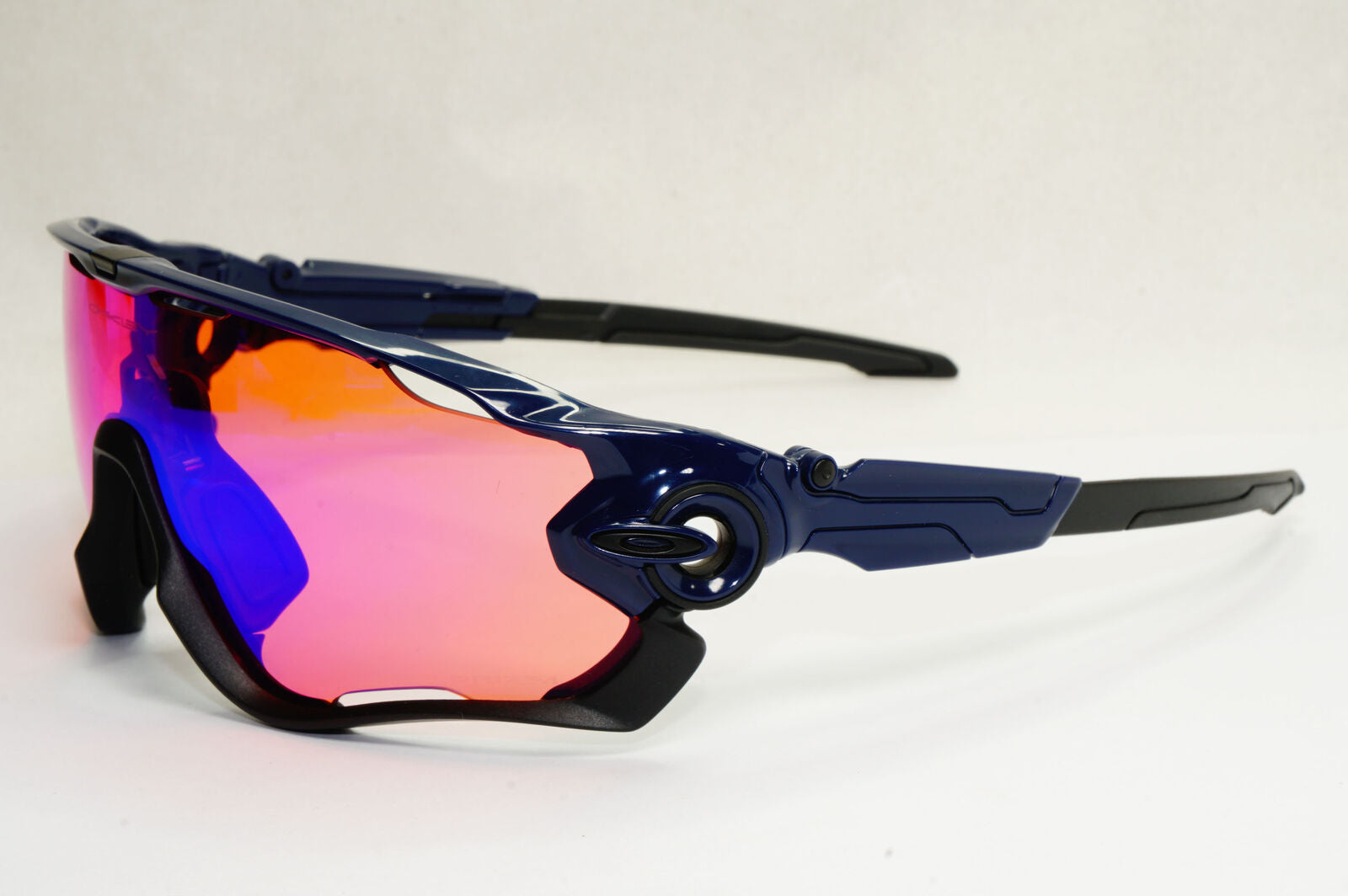 Oakley Sunglasses Jawbreaker Shield Black Navy Blue Prizm Trail OO 9290 04