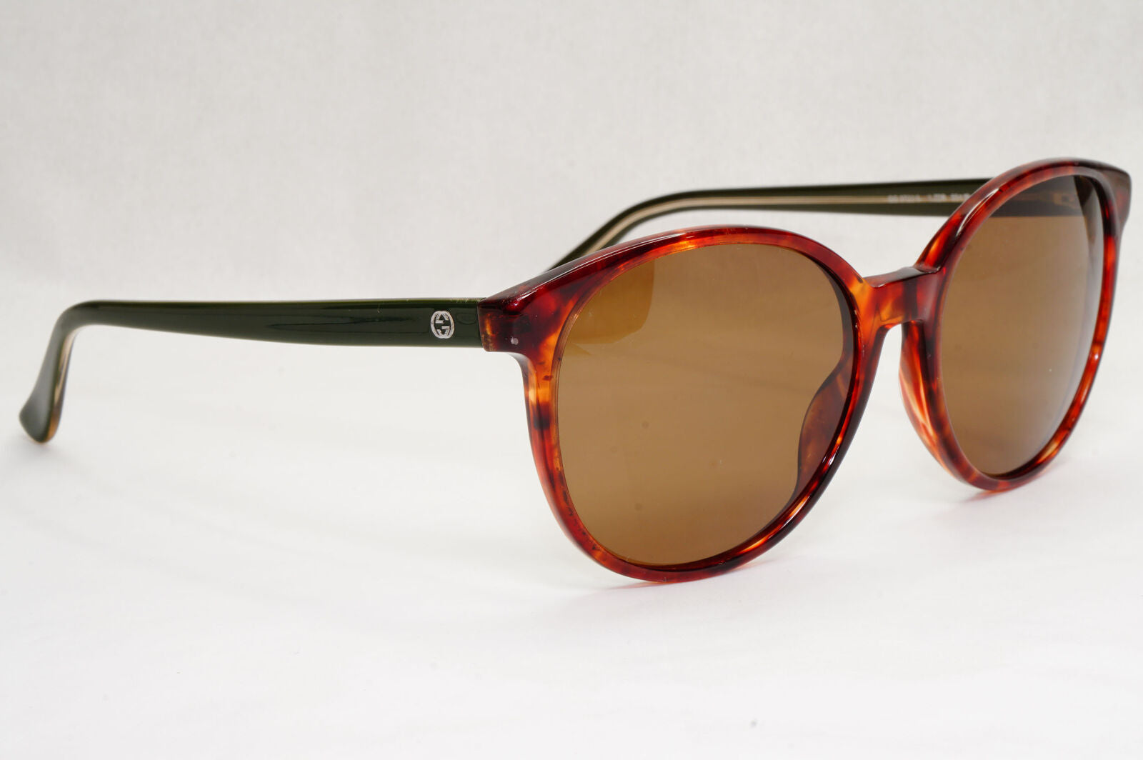 Gucci Sunglasses 2014 Brown Tortoise Green Round GG 3722/S ULZDB 55mm 200124