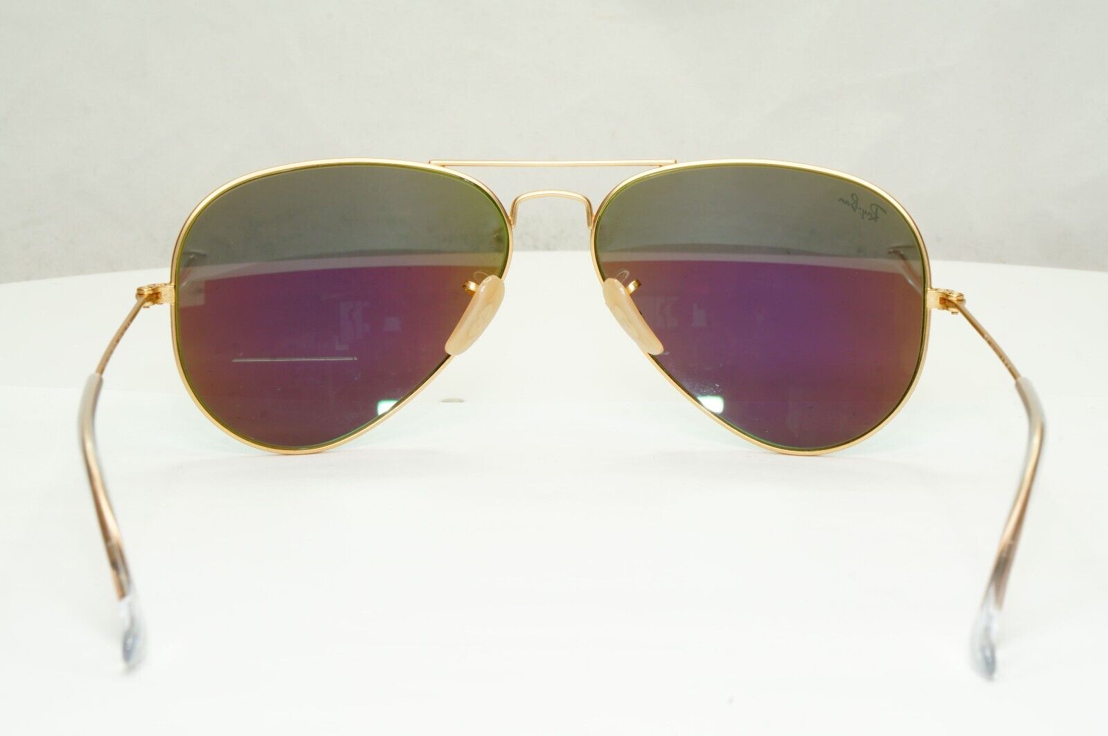 Ray-Ban Sunglasses Aviator Green Mirror Matte Gold Flash RB 3025 112/19 58mm